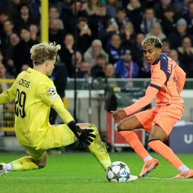 شاهد.. تعادل مثير بين برشلونة وكلوب بروج في دوري أبطال أوروبا