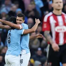 رودري يضع حداً لصيامه عن التسجيل مع مانشستر سيتي بعد 559 يوماً