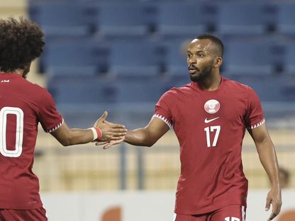 من مواجهة قطر وكمبوديا الودية استعداداً لكأس أمم آسيا - 31 ديسمبر 2023  -  X/@QFA