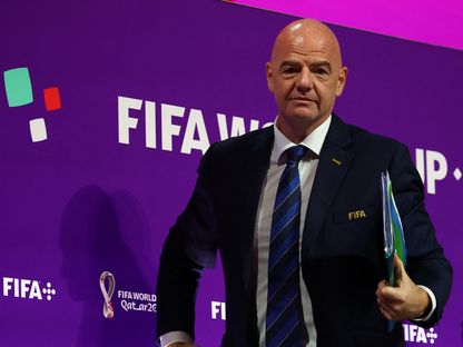 جياني إنفانتينو رئيس الاتحاد الدولي لكرة القدم - 16 ديسمبر 2022 - reuters