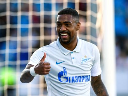 البرازيلي مالكوم مهاجم نادي زينيت سانت بطرسبرغ الروسي - twitter/ActuFoot