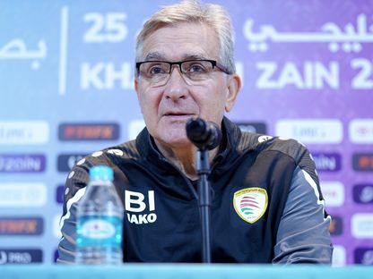 مدرب منتخب عمان برانكو إيفانكوفيتش خلال المؤتمر الصحفي - 5 يناير 2023  - twitter/@OmanFA
