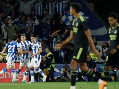 سوسيداد يهزم ريال مدريد في الليغا 3-5-2023 - Reuters