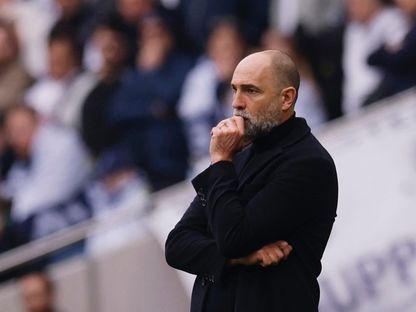 مدرب توتنهام إيغور تودور خلال مباراة نوتنغهام فورست في الدوري الإنجليزي الممتاز - 22 مارس 2026 - Reuters