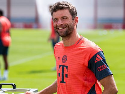 توماس مولر في تدريبات بايرن ميونيخ الألماني - 5 أغسطس 2025 - X/@FCBayernEN