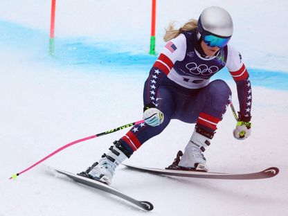 نجمة التزلج الأميركية ليندسي فون - 15 فبراير 2026 - REUTERS