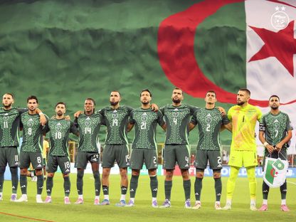 لاعبو الجزائر قبل مواجهة بوتسوانا في تصفيات كأس العالم 2025 - 4 سبتمبر 2025 - X/@Équipe d'Algérie de football