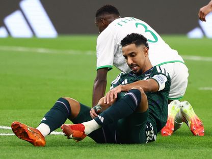 سالم الدوسري قائد منتخب السعودية خلال مواجهة عمان في كأس العرب - 2 ديسمبر 2025 - Reuters