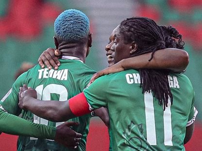 سيدات مالاوي يحتفلن بهزيمة مصر 3-1 في كأس إفريقيا بالمغرب - 1 أغسطس 2026 - CAF_Online/x