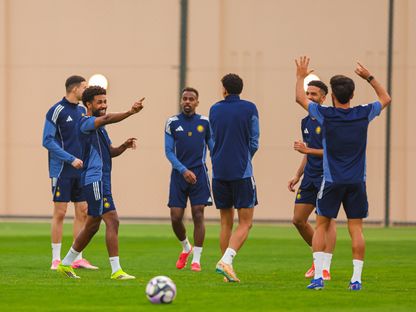 خلال تدريب للنصر - 27 فبراير 2026 - X/@AlNassrFC