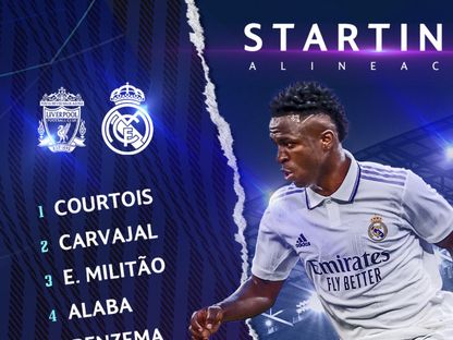 فينيسيوس جونيور في تشكيلة ريال مدريد أمام ليفربول في ذهاب ثمن نهائي دوري أبطال أوروبا 2023 - Twitter/@realmadrid