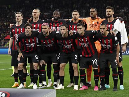 تشكيلة نادي ميلان قبل مواجهة جاره إنتر في نصف نهائي دوري أبطال أوروبا -  10 مايو 2023 - reuters