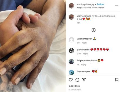 صورة لحساب إنستجرام الخاص بإدينيو نجل الأسطورة بيليه - INSTAGRAM/@warriorprince_ny