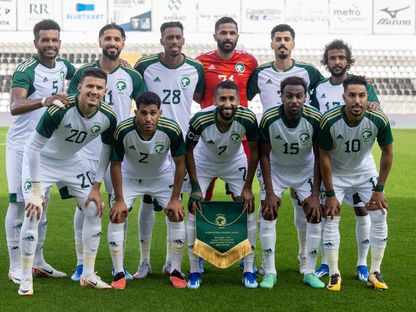 منتخب السعودية قبل المواجهة الودية أمام مالي - 17 أكتوبر 2023 - twitter/SaudiNT