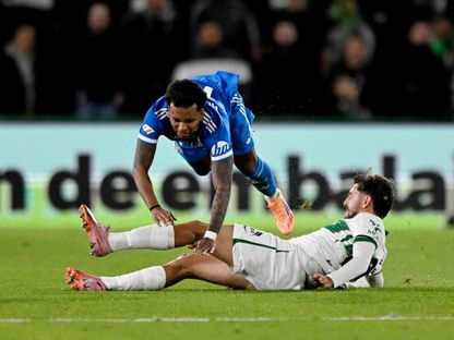 رودريغو لاعب ريال مدريد خلال مواجهة إلتشي في الدوري الإسباني - 23 نوفمبر 2025 - Reuters