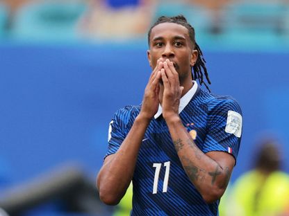 مايكل أوليس خلال مباراة تحديد المركز الثالث بكأس العالم بين فرنسا وإنجلترا - 18 يوليو 2026 - IMAGN IMAGES via Reuters