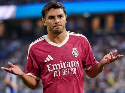 براهيم دياز يحتفل بهدفه في مباراة ريال مدريد وديبورتيفو لاكورونيا - 12 أغسطس 2026 - X/realmadrid