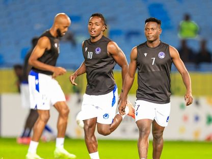 لاعبو الهلال السوداني قبل مواجهة صندوانز في دوري أبطال إفريقيا - 23 يناير 2026 - FB/@Al Hilal S.C