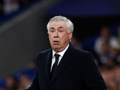 كارلو أنشيلوتي مدرب ريال مدريد خلال مواجهة أرسنال بإياب ربع نهائي دوري أبطال أوروبا - 16 أبريل 2025 - Reuters