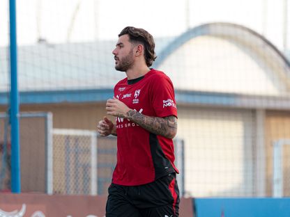 ثيو هرنانديز خلال تدريب للهلال السعودي - 21 سبتمبر 2025 - X/@Alhilal_FC