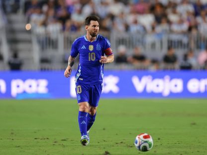ليونيل ميسي قائد منتخب الأرجنتين خلال مواجهة بورتو ريكو الودية - 14 أكتوبر 2025 - Reuters