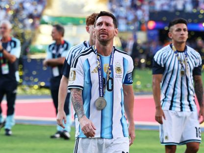 ليونيل ميسي يبكي بعد الخسارة في نهائي كأس العالم - 19 يوليو 2026 - Reuters