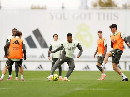 كيليان مبابي خلال تدريب لريال مدريد - 7 نوفمبر 2025 - realmadrid.com