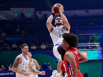 من مباراة إيطاليا و بورتوريكو بكأس العالم لكرة السلة - 3 سبتمبر 2023  - X/Italbasket