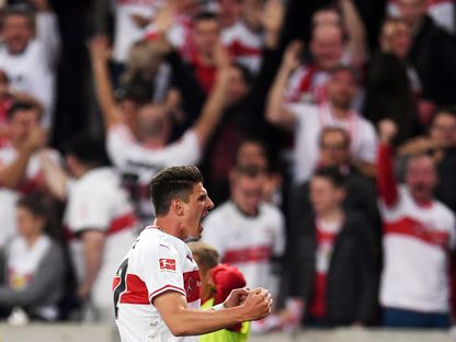 ماريو غوميز لاعب شتوتغارت. - REUTERS