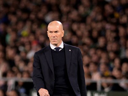 مدرب ريال مدريد الفرنسي زين الدين زيدان  - AFP