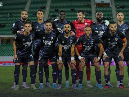 فريق اتحاد طنجة قبل مواجهة حسنية أكادير في الدوري المغربي - 12 نوفمبر 2023 - facebook/clubirt