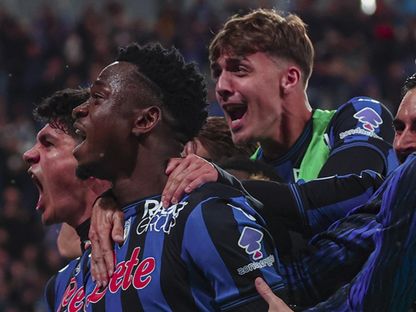فرحة نجوم أتالانتا بهزيمة روما في الدوري الإيطالي 12-5-2025 - Atalanta_BC/x