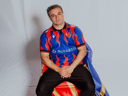 السويسري شيردان شاكيري عند إعلان عودته لفريق بازل - 18 أغسطس 2024 - X@FCBasel1893