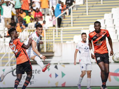 خلال مباراة أولمبيك آسفي وسان بيدرو بكأس الكونفيدرالية الإفريقية - 25 يناير 2026 - FB/ocsfootfc