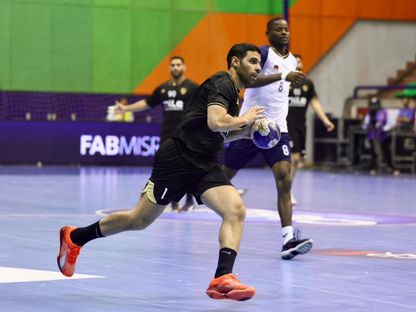 من مباراة الزمالك المصري وفاب الكاميروني في الجولة الأولى من منافسات البطولة الإفريقية للأندية الفائزة بالكأس - 14 مايو 2025 - FB/@Confédération Africaine de Handball