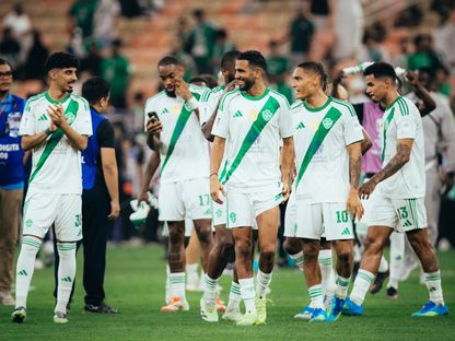 احتفال لاعبي الأهلي بالتأهل لنهائي دوري أبطال أسيا للنخبة - 17 أبريل 2026 - X/@ALAHLI_FC
