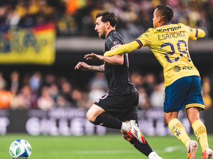 ليونيل ميسي لاعب إنتر ميامي خلال مواجهة كلوب أميركا - 18 يناير 2025 - X/@InterMiamiCF