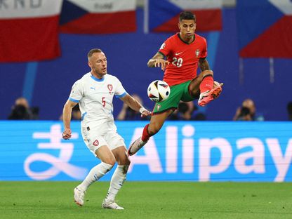 جواو كانسيلو خلال مباراة بين البرتغال وجمهورية التشيك في "يورو 2024" - 18 يونيو 2024 - Reuters