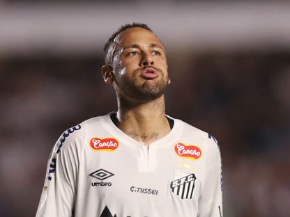 نيمار خلال مباراة بين سانتوس وبوتافوغو في بطولة باوليستا – 5 فبراير 2025 - Reuters