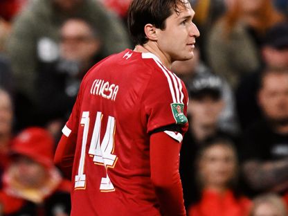 فيديريكو كييزا مهاجم ليفربول خلال مواجهة ساوثهامبتون في كأس رابطة الأندية الإنجليزية - 23 سبتمبر 2025 - X/@LFC