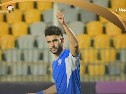 حسام أشرف لاعب سموحة بعد تسجيله هدف في مرمى الزمالك بكأس رابطة الأندية المصرية - 25 ديسمبر 2025 - X/@epl_eg