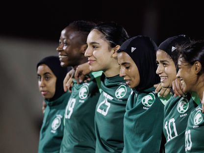 لاعبات المنتخب السعودي خلال حصة تدريبية - 29 سبتمبر 2023  - X/@saff_wfd