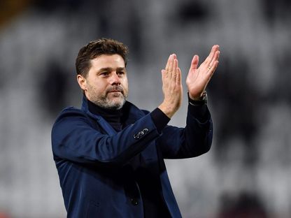 مدرب توتنهام  السابق الأرجنتيني ماوريسيو بوتشيتينو عقب نهاية المباراة في دوري أبطال أوروبا  بين ريد ستار بلغراد وتوتنهام - AFP