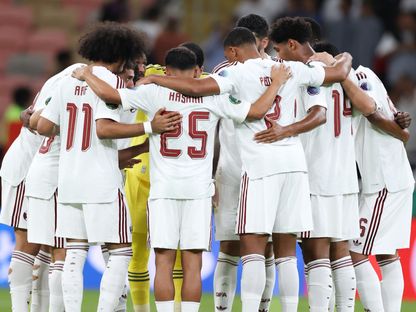 لاعبو قطر قبل مواجهة اليمن في خليجي 27 - 27 سبتمبر 2026 - X/@QFA