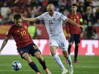 مباراة اليوم بين إسبانيا والنرويج في تصفيات يورو 2024 السبت 23 مارس 2024 - Reuters