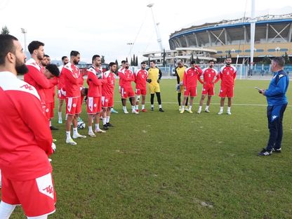 لاعبي المنتخب التونسي خلال أول حصة تدريبية استعداداً لكأس أمم إفريقيا - 2 يناير 2024 - Facebook/Fédération Tunisienne de Football