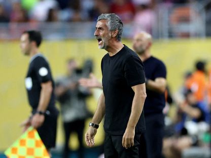 خوسيه ريفيرو مدرب الأهلي خلال مواجهة إنتر ميامي في افتتاح المونديال - 14 يونيو 2025 - Reuters