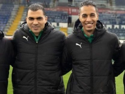 طاقم الحكام المصري المشارك بكأس العالم 2026 بقيادة أمين عمر - 9 أبريل 2026 - X@EFA