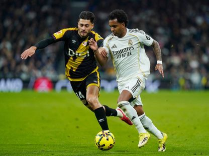 رودريغو خلال مباراة بين ريال مدريد ورايو فايكانو - 1 فبراير 2026 - REUTERS