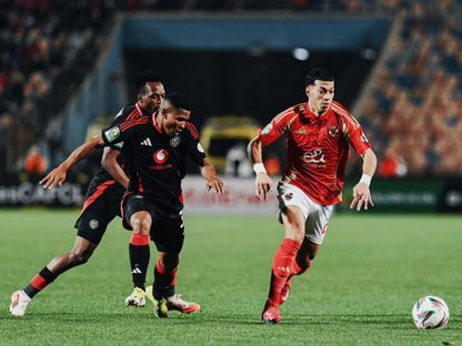 من مباراة الأهلي المصري وأورلاندو بيراتس الجنوب إفريقي بدوري أبطال إفريقيا - 18 يناير 2025 - X/@AlAhly